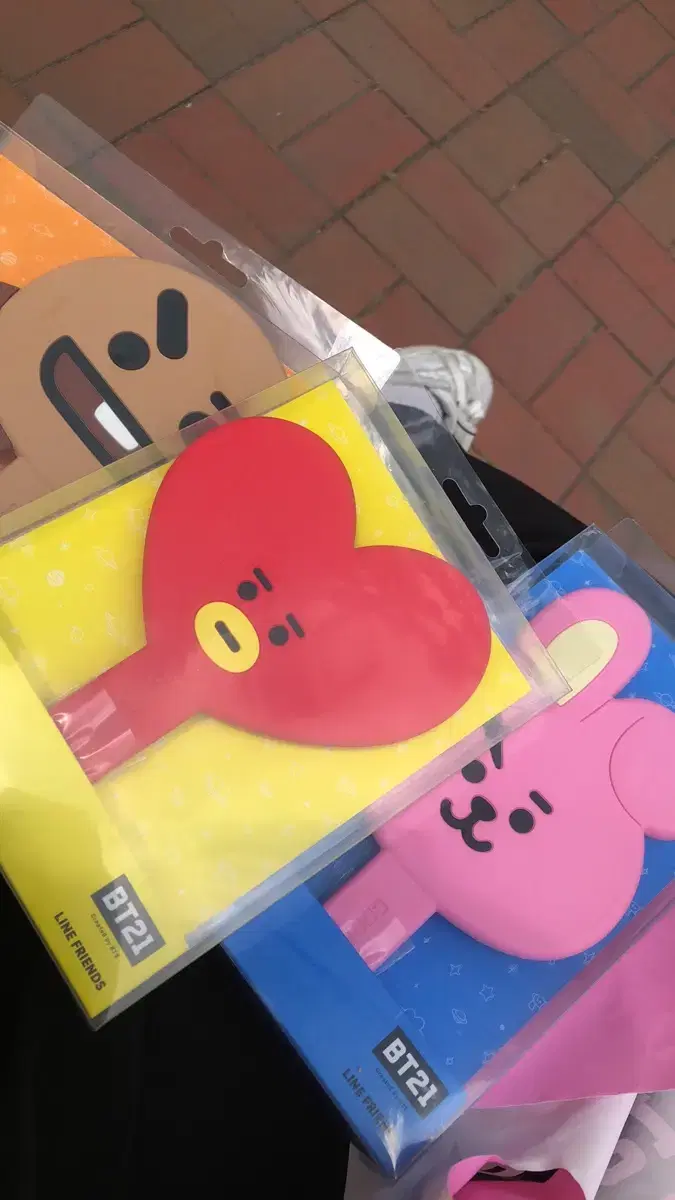 BT21 캐릭터 실리콘 거울